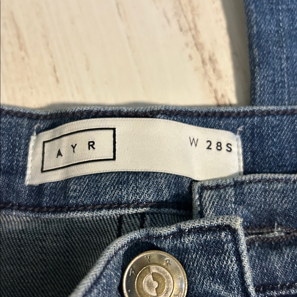 AYR Straight Leg Blue Jeans the pop style in 28S - Picture 2 of 6